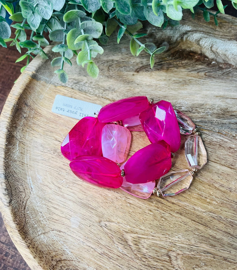Gem with Gold Bracelet