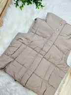 Women’s Zenana Ash Mocha Puffer Vest Top