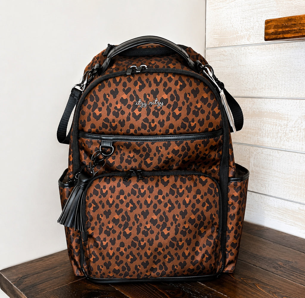 Itzy Ritzy Boss Plus Leopard Diaper Bag