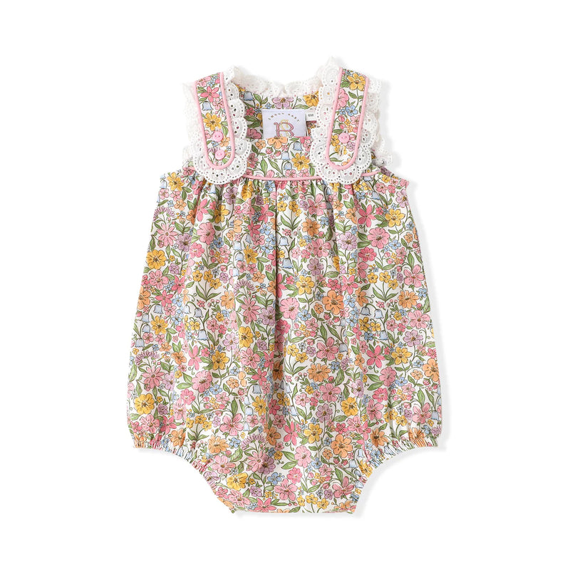 Floral Eyelet Swoon Baby Trim Bubble - Mini Mee Boutique