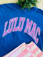 Women’s Blue Polka Dot LuLu Mac Tee