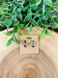 Women’s Checkered Hoop Earrings