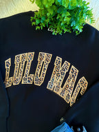 Women’s LuLu Mac Leopard Black Sweatshirt