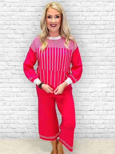 Pink Stripe 2 Piece Set - Mini Mee Boutique