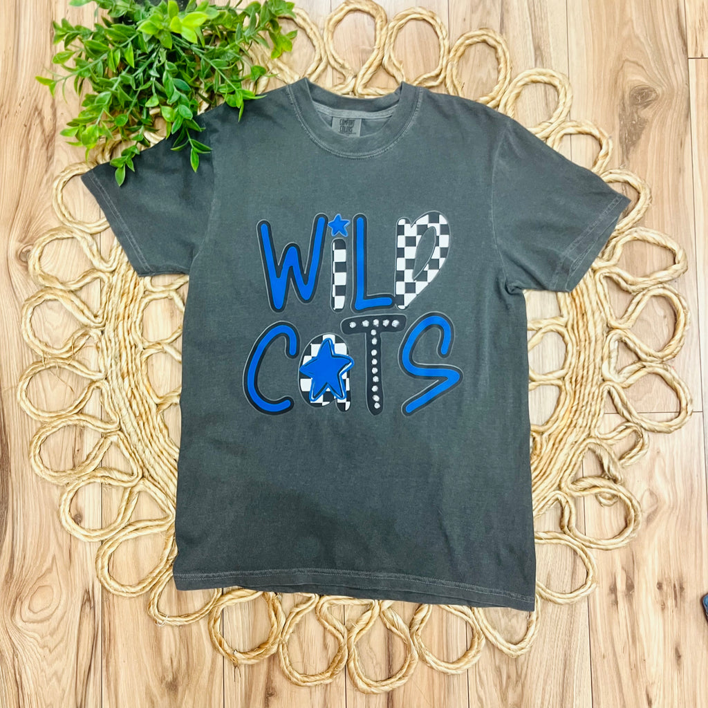 Women’s Dark Gray “Wildcats” Tee