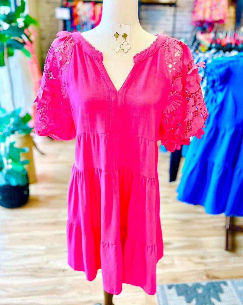 Women’s Curvy Umgee Pink Dress - Mini Mee Boutique