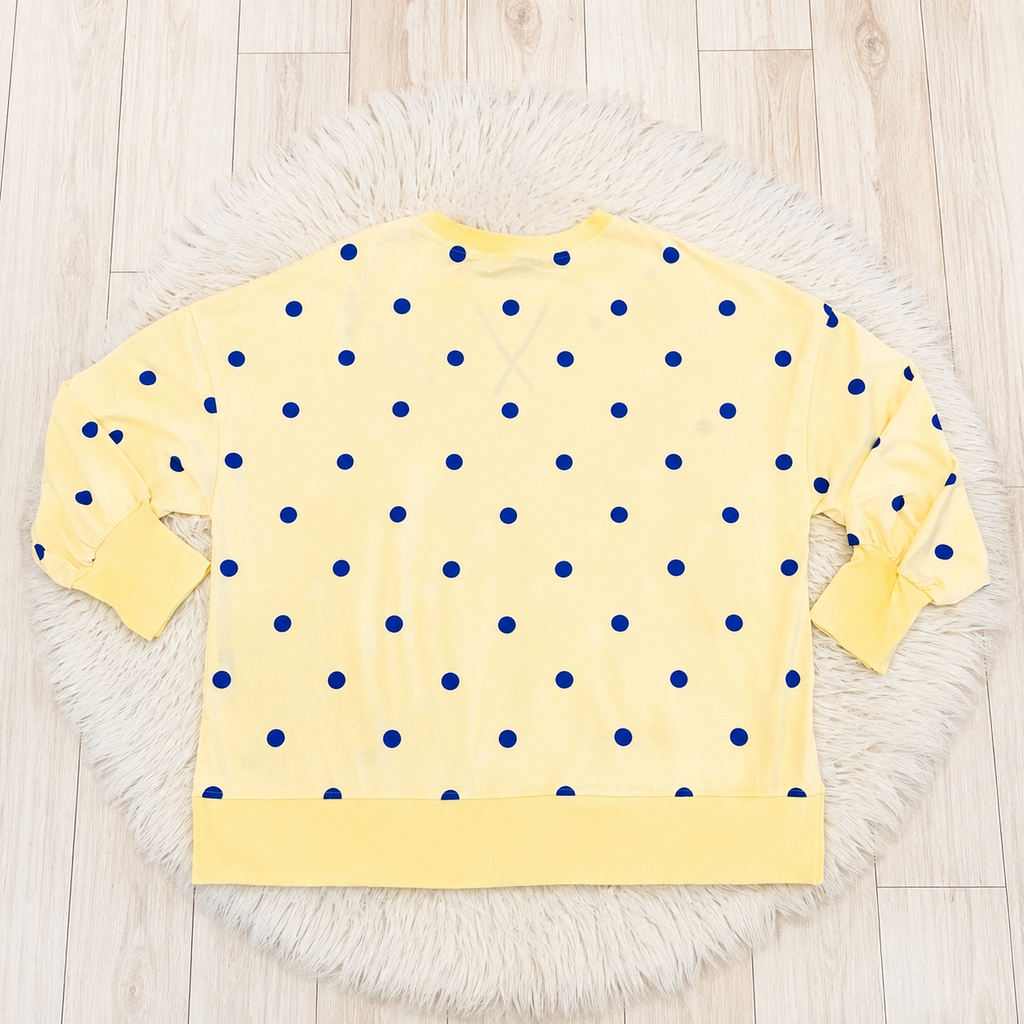 Women’s Evermmee Yellow Polka Dot Pullover