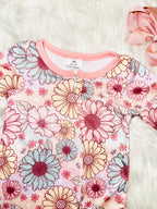 Girl’s multicolor floral sleeper