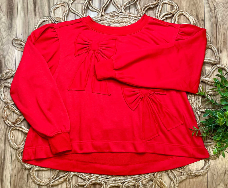 Women’s TCEC Red Bow Accent Top