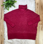 Women’s Zenana Cabernet Oversized Turtle Neck Top