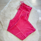 Women’s Pink Mineral Wash Wide Leg Pants