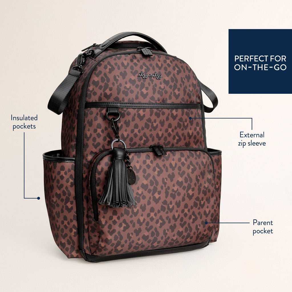 Itzy Ritzy Boss Plus Leopard Diaper Bag