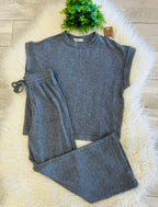 Women’s Zenana Cute Cotton Set In Charcoal