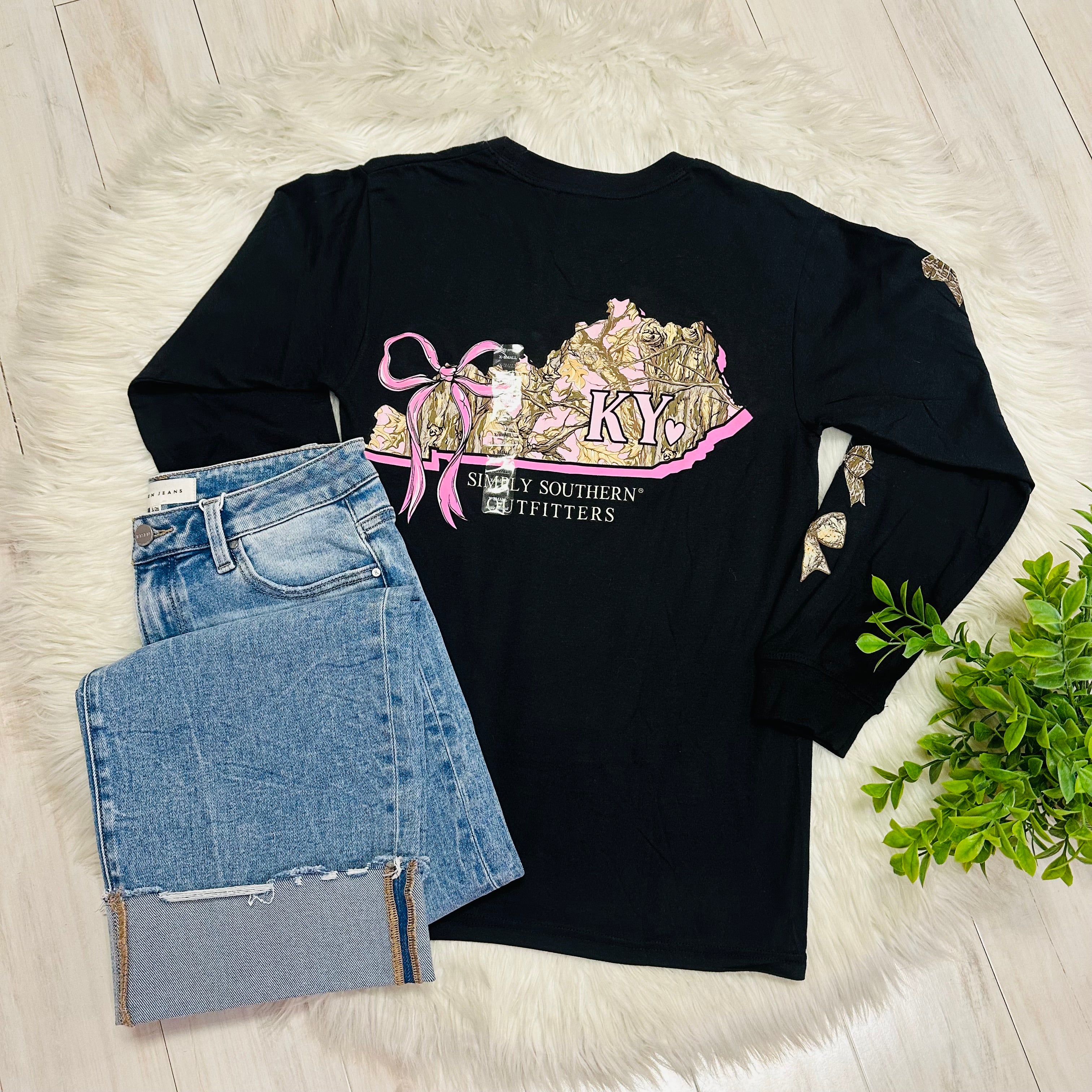 Women’s Simply Southern Camo Kentucky Long sleeve