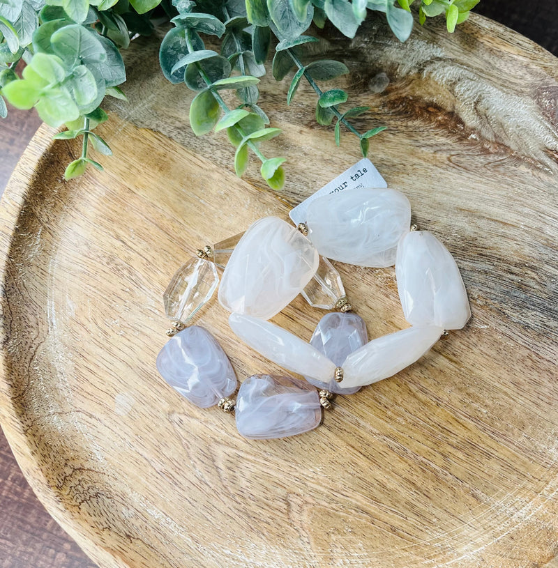 Gem with Gold Bracelet