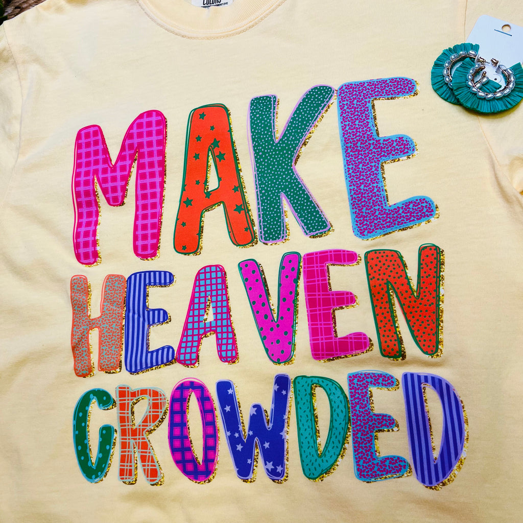Women’s Yellow Make Heaven Crowded Tee