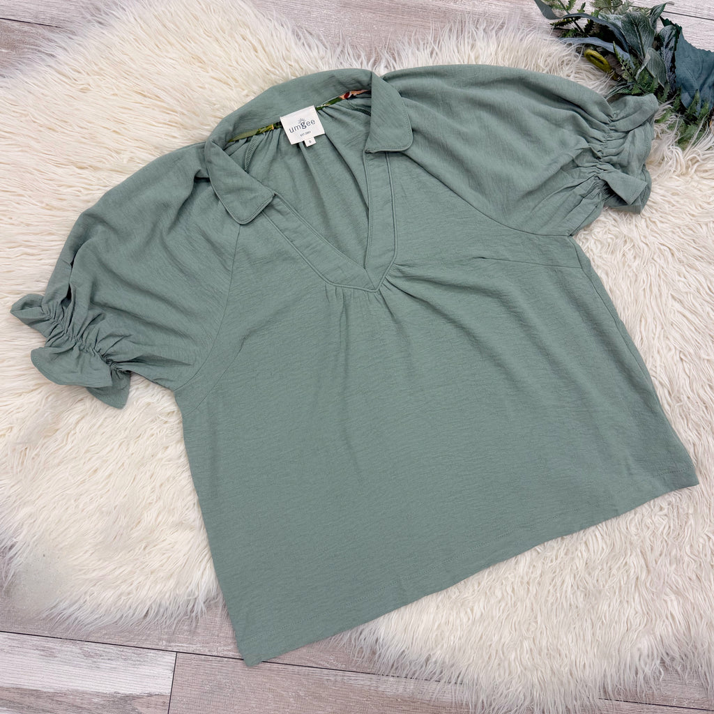 Simply Sage Top by UmGee Women’s - True to Size