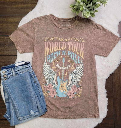 World Tour Rock and Roll Tee - Mini Mee Boutique