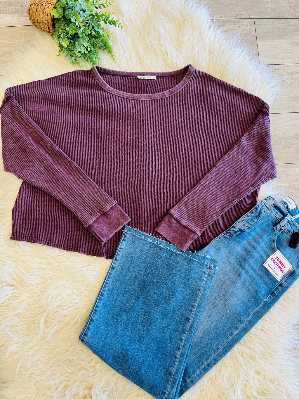 Women’s Double Zero Dark Cherry Long Sleeve Top