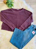 Women’s Double Zero Dark Cherry Long Sleeve Top