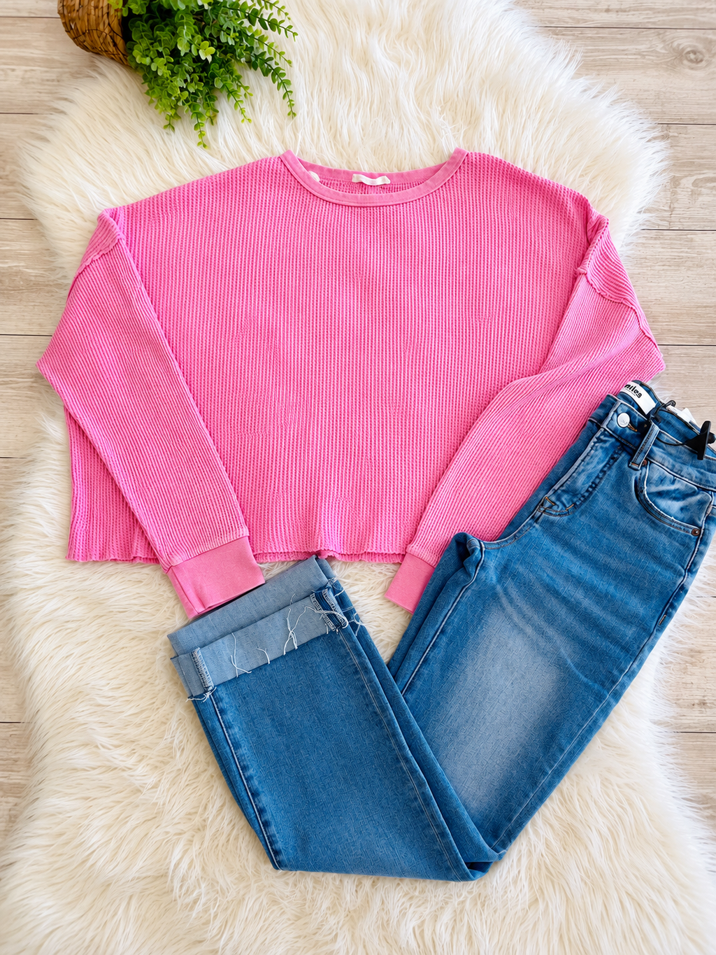 Women’s Double Zero Pink Long Sleeve Top