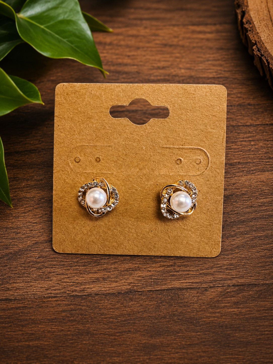 Golden Grace Pearl Earrings