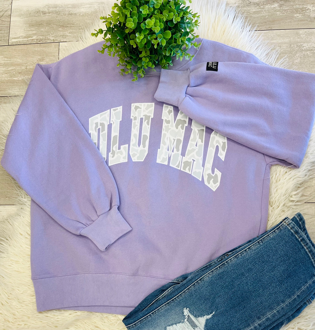 Women’s LuLu Mac Purple Camouflage Sweatshirt