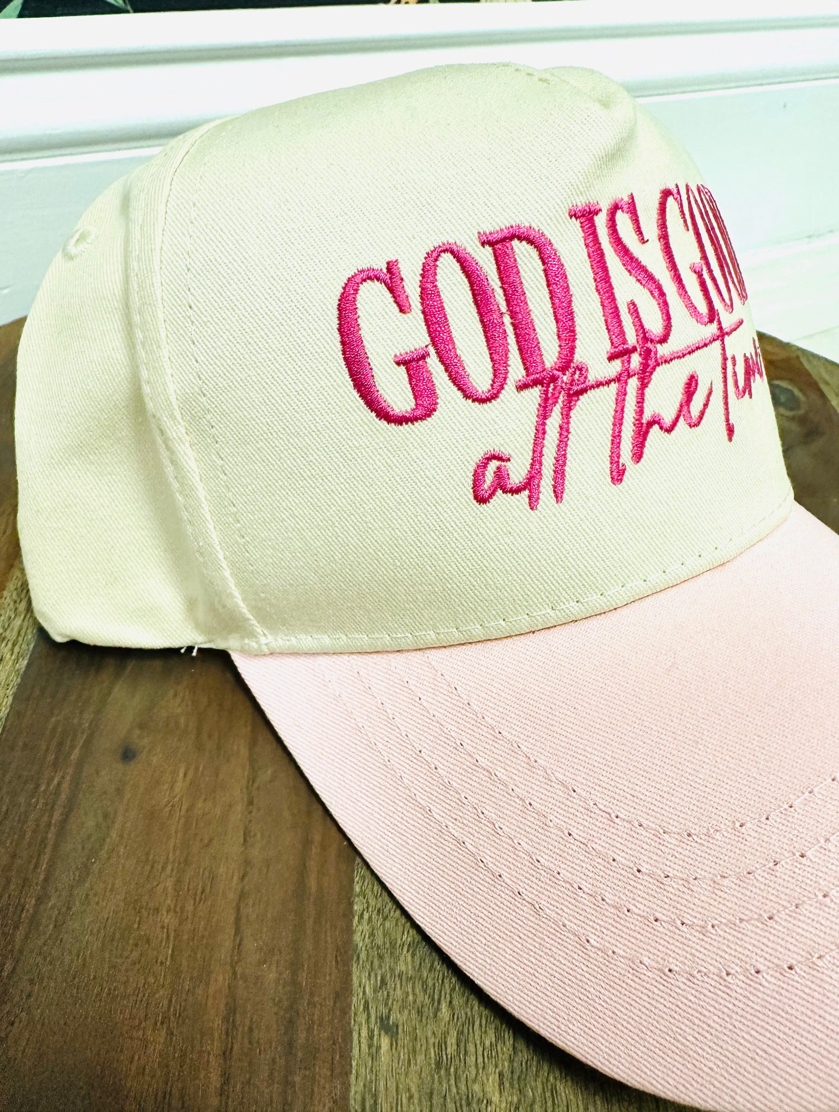 Women’s “God is good all the time” Pink Hat