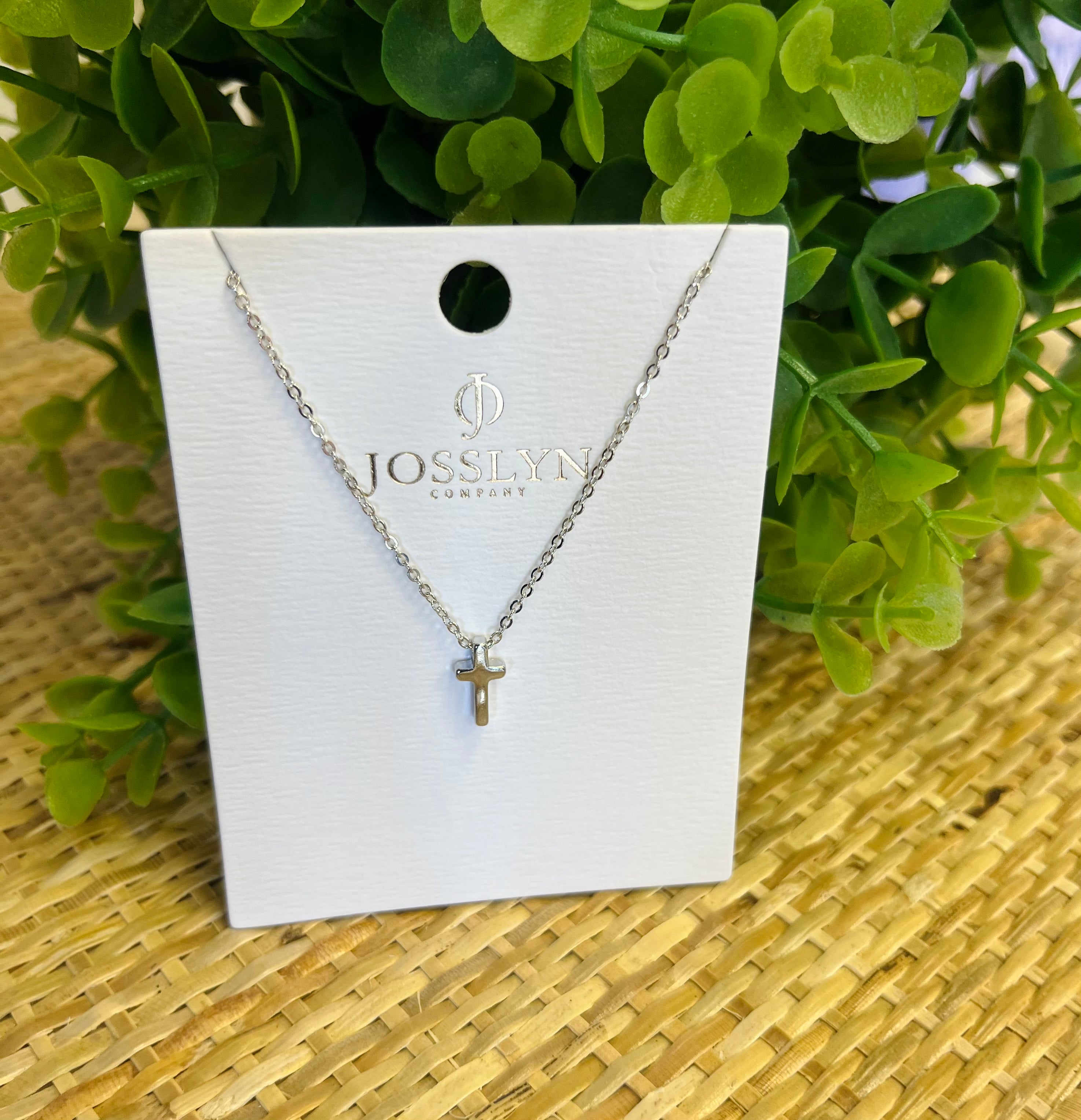 Women’s Dainty Silver Cross Necklace