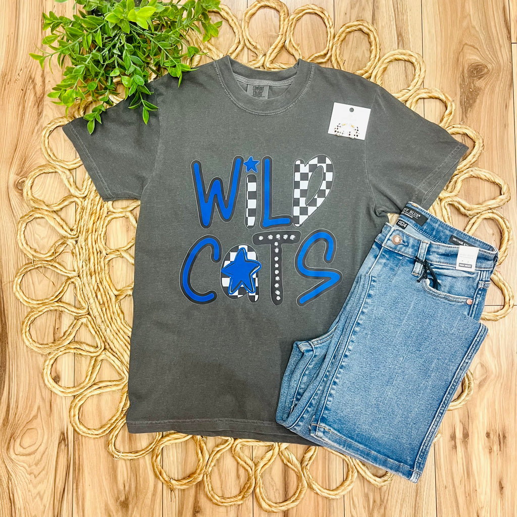 Women’s Dark Gray “Wildcats” Tee