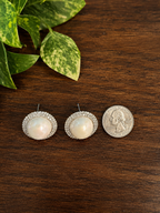 Pear Halo Earrings