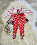 Girl’s Fall Mixed Patterned Outfit