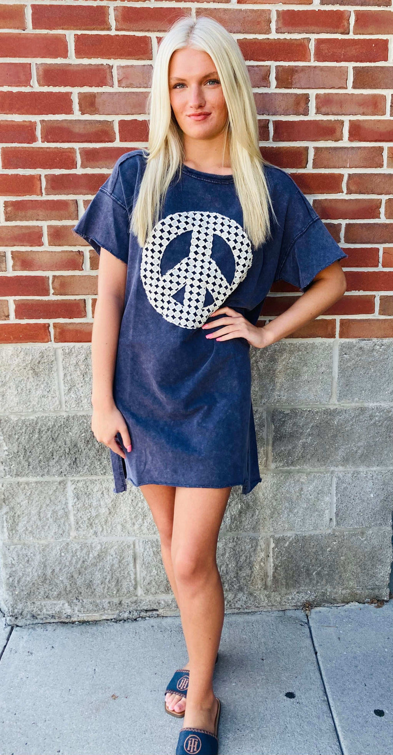 Umgee Peace Dress - Mini Mee Boutique