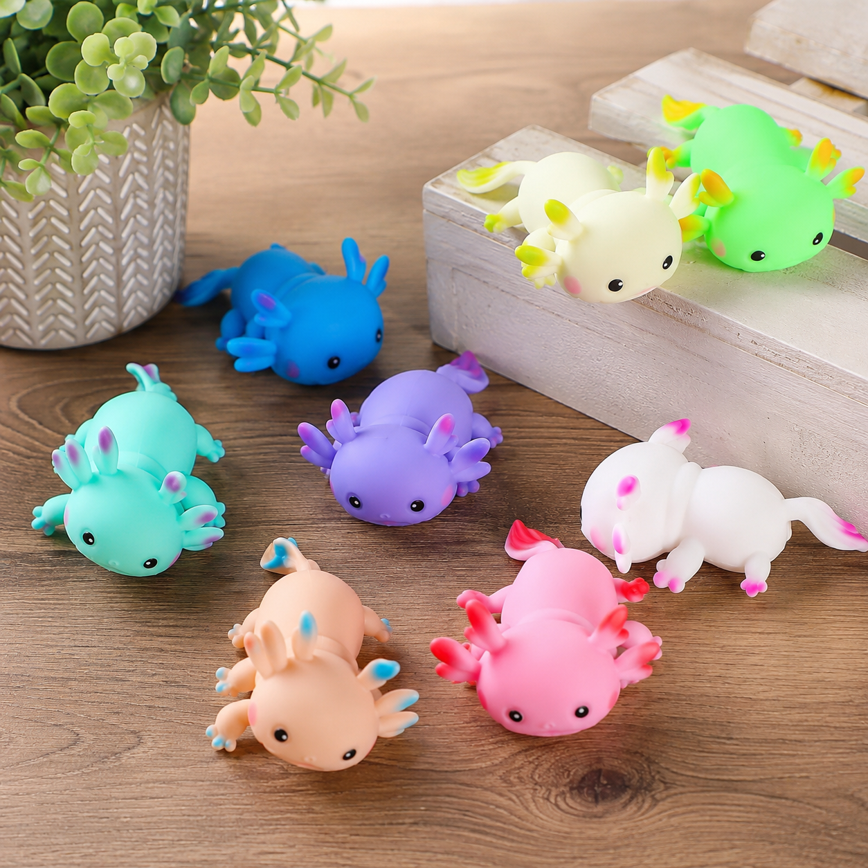 Axolotl Squishy - Liquid Filled Toy Ages 3+
