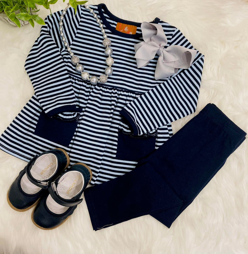 Girls Navy 2 Piece Set