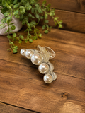 Pearl Claw Hair Clip 3”