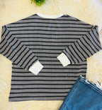 Women’s Ribbed Long Sleeve In Black Zenana- True To Size