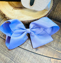 Hair Bow 8” Alligator Clip - Light Violet