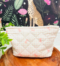 Pink Gingham and Bow Printed Bag