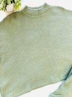 Women’s Zenana Olive Mocked Neck Pant Set