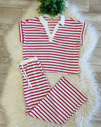 Women’s Textured Stripe Set