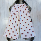 Women’s Evermmee Tan Polka Dot Wide Leg Pull on Pants