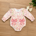 Girl’s Floral Print Bow Bubble