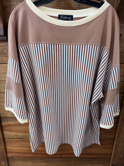 Curvy Stripe Top - Mini Mee Boutique