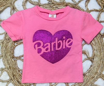 Girls Barbie Heart and Tutu 2 Piece Set