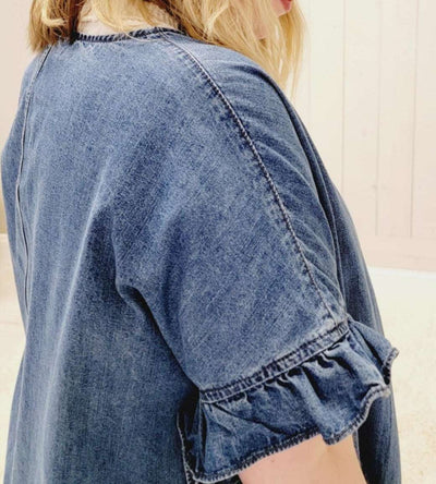 Denim Cardigan - Mini Mee Boutique