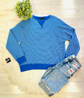 Women’s Evermmee Blue Striped Sweater Top - True to Size