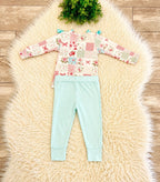 Girl’s Ribbon Bow Floral Outfit