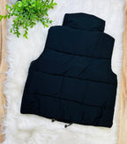 Women’s Zenana Black Puffer Vest Top