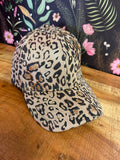 Metallic Cheetah Tan Print Hat